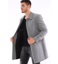 PLT8365 DEWBERRY ERKEK PALTO (Gri)