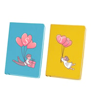 Çiftlere Kişiye Özel Kalp Temalı 2 'li  Defter