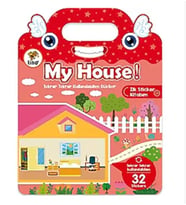 Lino My House Tekrar Tekrar Kullanılabilen İlk Sticker Kitabım