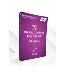 Karekök Yayınları Yeni Müf. Karekök Yayınları YKS AYT Cumhuriyet Dönemi Türk Edebiyatı Soru Bankası (Çok Renkli)