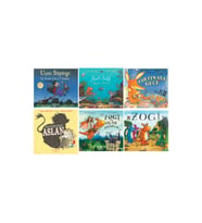 Resimli Hikaye Kitapları 6 Kitap Set - Uçan Süpürge - Minik Balık - Fırtınalı Gece