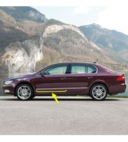 Skoda Superb 2 2009-2013 Sol Ön Kapı Krom Çıtası 3T0853515