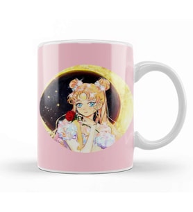 Sailor Moon Light Fanart 01 Kupa Bardak Porselen