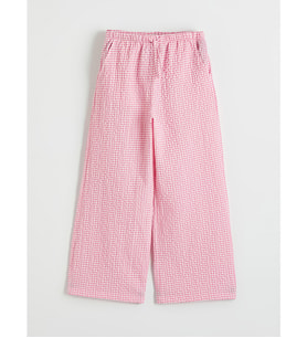 LC WAIKIKI Pembe Beli Lastikli Ekose Kız Çocuk Pantolon