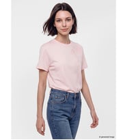 LCW Modest Pembe Soft Touch Nakışlı Bluz