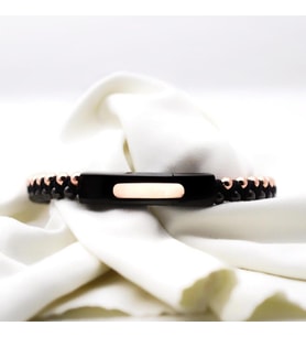 Black Rose Kaplama Çelik Makrome Erkek Bileklik