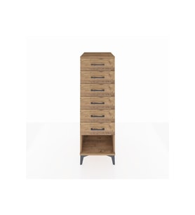 Kronos Dolap 6 Çekmeceli 44x59x134 Çam-Çam