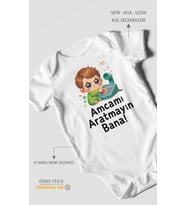Amcamı Aratmayın Bana! Kısa Kollu Bebek Body %100 Pamuk