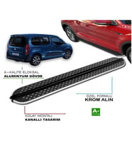 FİAT DOBLO 2023 2024 2025 ARACA ÖZEL NEVADA SİYAH YAN BASAMAK