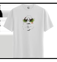 Reflected Vision - %100 Pamuklu Erkek Beyaz Tişört - Premium Quality (Siyah - Beyaz)