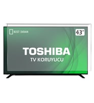 Toshiba 43LL2A63DT Tv Ekran Koruyucu - Toshiba 43" inç Ekran Kırılmaz Koruma Paneli
