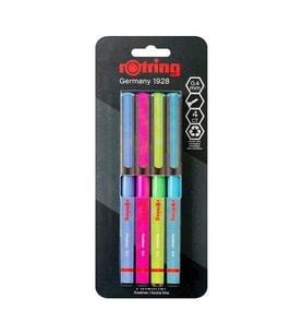 Rotring Liner Canlı Renk Keçe Uçlu Kalem 4lü