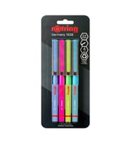 Rotring Liner Canlı Renk Keçe Uçlu Kalem 4lü