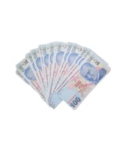 Düğün Parası Sahte Para 200 Adet Şaka Oyun Parası 100 TL (Mavi)