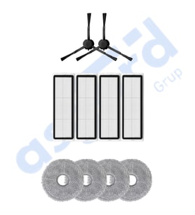 DREAME X20 MAX-X20 PRO UYUMLU 2 Yan Fırça 4 Filtre 4 Mop
