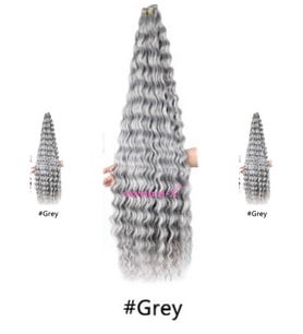 Afro Su Dalgası Saç 75m 120gr Kodu #-GREY