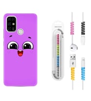 Casper E30 F20 X20 Kılıf Kablo Koruma Spiral Silikon Purple Sweety 1717