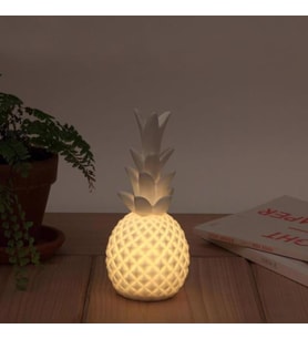 River World Ananas Şeklinde Desenli Büyük Boy Pilli Masa ve Gece Lambası (Karışık)