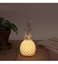 River World Ananas Şeklinde Desenli Büyük Boy Pilli Masa ve Gece Lambası (Karışık)
