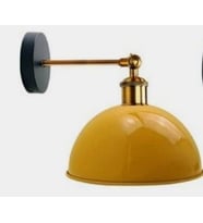 MYLİGHTS SARI MODERN RUSTİK RETRO  MAFSALI DUVAR APLİK GECE LAMBASI OKUMA LAMBASI  