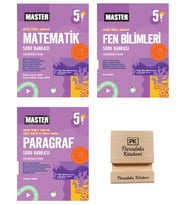 Okyanus Yayınları 5. Sınıf Master Matematik Fen ve Türkçe Soru Bankası  3lü Set + Telefon Standı