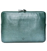 RİCH SMİTH ® GERÇEK DERİ 13" LAPTOP VE A4 EVRAK EL ÇANTASI CLUTCH / 6218 YEŞİL (ARSEL PARLAK)