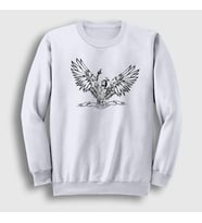 Presmono Unisex Beyaz Angel Gym Fitness Zyzz Sweatshirt 319651tt (Beyaz)