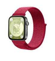 Uray store Huawei Fit 4 Hasırlı Cırtcırtlı Kordon - Kırmızı