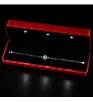 925 Ayar Gümüş Lotus Çiçekli Bileklik (Standart)