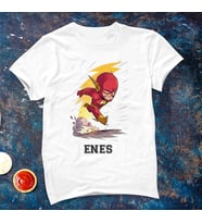 Flash Tişörtü ( Çocuk - Büyük ) Kişiye Özel