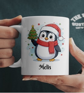 Kişiye Özel Penguenli Hediye Kupası