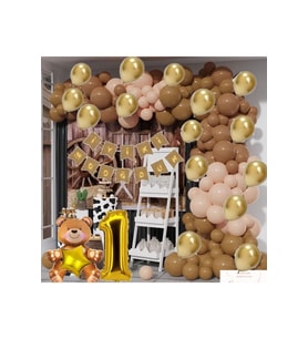 LÜKS 1 YAŞ DOĞUM GÜNÜ BALON ZİNCİR SET