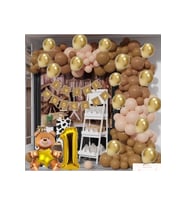 LÜKS 1 YAŞ DOĞUM GÜNÜ BALON ZİNCİR SET