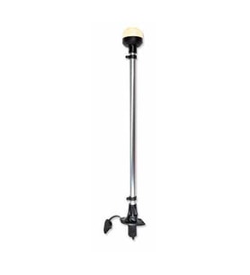IŞIKLI BAYRAK DİREĞİ SOKETLİ led 12v,SİYAH 60cm