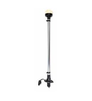 IŞIKLI BAYRAK DİREĞİ SOKETLİ led 12v,SİYAH 60cm