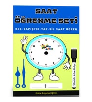 Saat Öğrenme Seti (Kes-Yapıştır-Yaz-Sil)