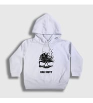 Presmono Unisex Çocuk Beyaz Skull Call Of Duty Kapüşonlu Sweatshirt 27241tt (Beyaz)