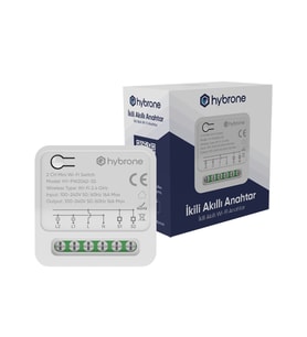 Hybrone İkili Akıllı Röle, Wi-Fi Anahtar