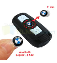 Bmw Anahtarlık Metal Alaşım Logo Amblem Arma 3M 1 Adet 11 Mm ( ANAHTARLIK DEĞİLDİR)