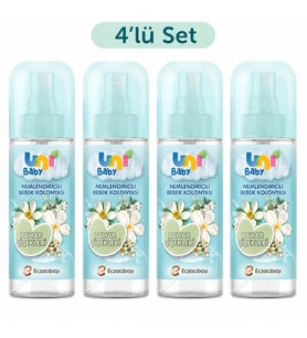 Uni Baby Bebek Kolonyası 150ML Nemlendiricili - Bahar Çiçekleri (4 Lü Set)