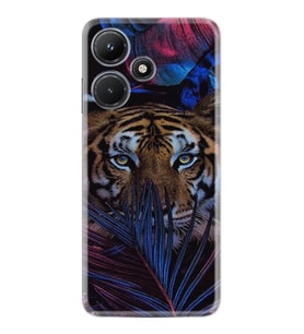 Infınıx Hot 30i Kılıf Resimli Desenli Baskılı Silikon Flowers Tiger 1319