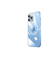 Apple iPhone 13 Pro Uyumlu Kılıf Wireless Şarj Özellikli Sert PC Zore Riksos M-safe Kapak (Renksiz)