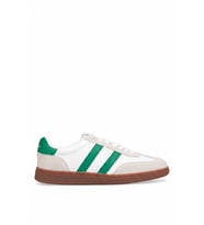 Lufian 111230322 Mike Erkek Hakiki Deri Klasik Sneaker Beyaz - Yeşil