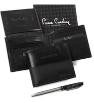 Pierre Cardin İsme Özel Deri Erkek Cüzdanı Siyah P22065S Model2