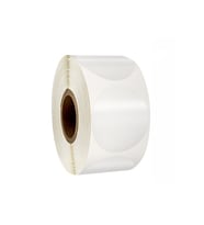 1000 Adet - 40mm X 40mm PP Şeffaf Oval Etiket