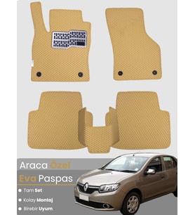 RENAULT SYMBOL 3 (2013-2020) Uyumlu EVA Paspas Tam Set–Oto Paspas,Araca Özel,Kolay Montaj