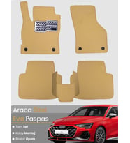 AUDİ A3 HATCHBACK (2020-2025) Uyumlu EVA Paspas Tam Set–Araca Özel,Su Geçirmez,Kolay Montaj
