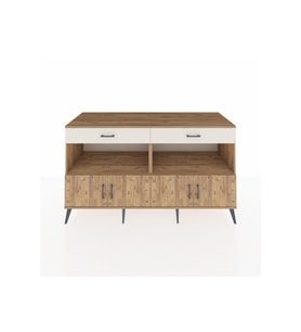 Kronos Konsol 2 Raflı 2 Çekmeceli 4 Kapaklı 176x59x99 Çam-Çam/Aytaşı