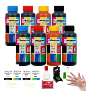 Perfection Canon 2 Kartuşlu Yazıcı Uyumlu Mürekkep Dolum Seti 8 x 100 ML