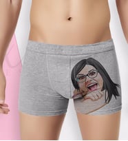 BK Gift Kişiye Özel Karikatürlü Eğlenceli Erkek Boxer Serisi - Model 11